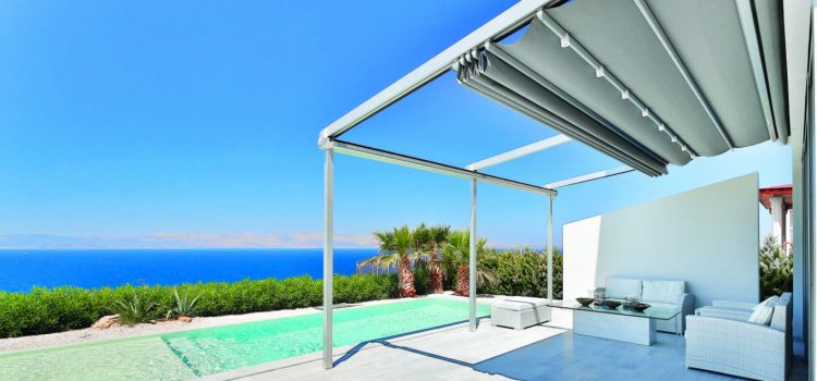 Motorized pergolas, adjustable outdoor structures with automated roof